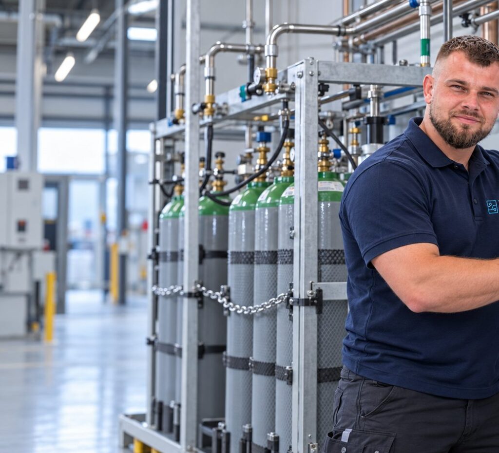 Instalacje gazów technicznych - szczegół